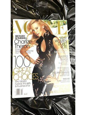 Vogue Magazine October 2004 Actress Charlize Theron - No Label